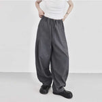 Casual Draped Floor-length Curved Trousers