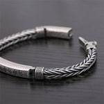 Buddha Stones Swastika Pattern Engraved Luck Bracelet