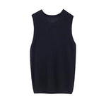 Crewneck Pullover Knitted Vest