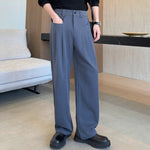 Lyocell Tencel Loose Straight Leg Casual Pants