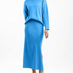 Zeagoo Women's Casual Loose Fashion Long Skirt Two-piece Set