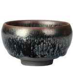 Buddha Stones 24K Gold Inlaid Sunflower Chinese Jianzhan Glaze Kiln Change Ceramic Teacup Tenmoku Kung Fu Tea Cup (Extra 35% Off | USE CODE: FS35)