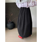 Elastic Waist Loose Casual Long Skirt