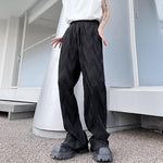 Thin Pleated Elastic Waist Casual Pants
