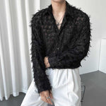 Fringe Transparent Stage Long Sleeve Shirt