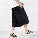 Large Pocket Ice Silk Quick-drying Drape Wide-leg Straight Pants