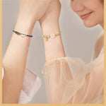 Buddha Stones Handmade White Agate Peace Buckle Luck Happiness Protection Weave String Bracelet