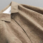 Retro Irregular Placket Casual Shirt