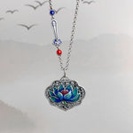 Buddha Stones Lotus Auspicious Cloud New Beginning Necklace Pendant Ring (Extra 30% Off | USE CODE: FS30)