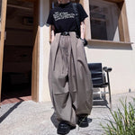 Loose Drape Casual Wide-leg Pants