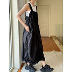 Women's Casual Drawstring Ruched Cargo Jumper Dress