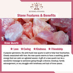 Buddha Stones "Wishing You Love and Kindness" Cat Rose Quartz Necklace Includes Gift Message Card