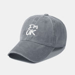 I'm Broken Print Washed Baseball Cap