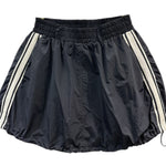 Elastic Waist Striped Casual Skirt