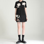 Patchwork Floral Short-sleeve T-shirt