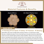 Buddha Stones 108 Mala Beads Abelia Biflora Wood Warding Off Evil Spirits Wrist Mala