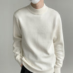 Solid Color Half Turtleneck Sweater