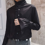 Flared Sleeve Ruffle Shirt