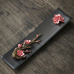 Buddha Stones Lotus Peony Rose Flower Ceramic Spiritual Incense Burner