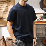 250g Heavyweight Loose Fit Cotton Henley Shirt