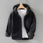 Retro Buttoned Hooded Warm Cotton Coat
