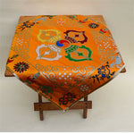 Buddha Stones Flower Endless Knot Prayer Altar Mat Healing Meditation 8 Auspicious Symbols Mat Table Runner