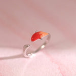 Buddha Stones Koi Fish Copper Balance Luck Adjustable Ring