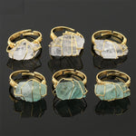 Buddha Stones Natural Crystal Gemstone Amethyst Adjustable Ring
