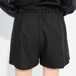 Women's Elastic-waist Layered Suiting Skirt-pants