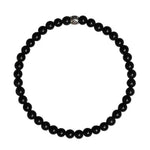 Buddha Stones Natural Black Obsidian Smoky Quartz Purification Strength Bracelet