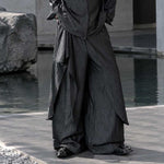 Irregular Slanted Placket Shirt and Trousers Two-piece set