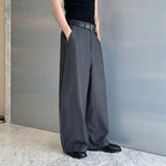 Drapey Casual Wide-leg Trousers