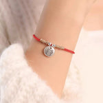 Buddha Stones Handmade 999 Sterling Silver Year of the Dragon Cute Chinese Zodiac Luck Braided Bracelet (Extra 35% Off | USE CODE: FS35)