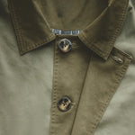 Army Green Lapel Hunting Mid-length Trench Coat
