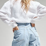 Zeagoo Solid Color Long Sleeve Cotton Crepe Shirt for Women Casual Work Office Loose Fit 2026 | Under