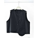 Japanese Retro Patchwork Pocket Vest