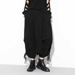 Elastic Waist Drawstring Loose Crotch Bloomers