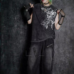 Dark Striped Sleeves Gloves
