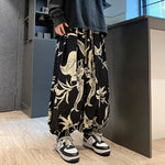Retro Printed Wide-leg Bloomers