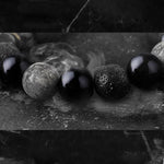 Buddha Stones "All the Best for Strength and Grounding" Obsidian Bracelet Includes Gift Message Card