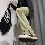 Street Zip Straight Jeans