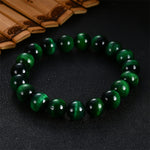 Buddha Stones Natural Green Tiger Eye Strength Bracelet