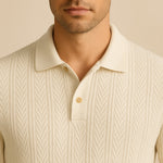 White Structured Regular Fit Shirt