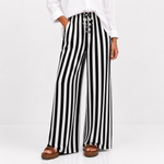 Cabana Stripe Wide-Leg Pants