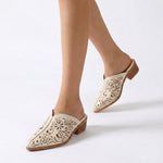 Elodie Leather Mules