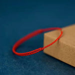 Buddha Stones "Blessings for Clear Connections" 925 Sterling Silver Lucky Golden Bead String Bracelet Anklet Includes Gift Message Card