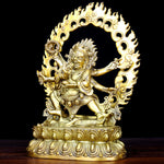 Buddha Stones Tibet Mahakala Bodhisattva Figurine Compassion Copper Statue Decoration