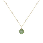 Buddha Stones 14k Gold Plated Hetian Jade Luck Beaded Necklace Pendant (Extra 35% Off | USE CODE: FS35)