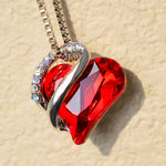 Buddha Stones Love Heart Birthstone Healing Energy Necklace Pendant