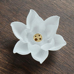 Buddha Stones Mini Lotus Liuli Crystal Healing Meditation Stick Incense Burner